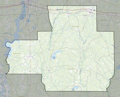Bienville County LA USGS topo map