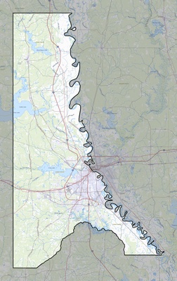Caddo County LA USGS topo map