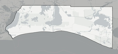 Cameron County LA county basemap context
