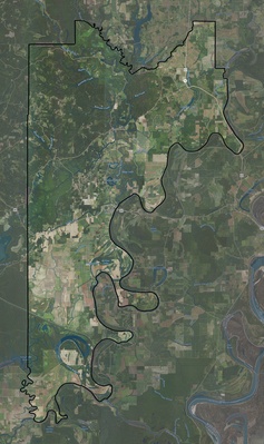 Catahoula County LA USGS imagery and topo map