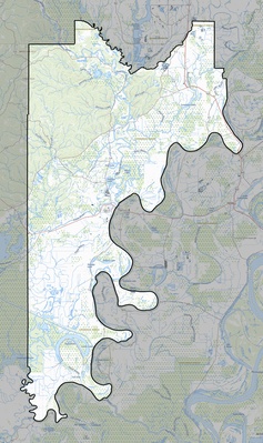 Catahoula County LA USGS topo map