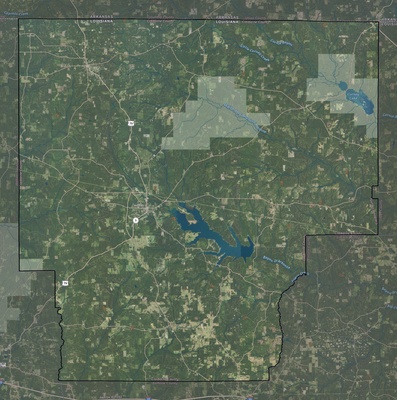 Claiborne County LA USGS imagery and topo map