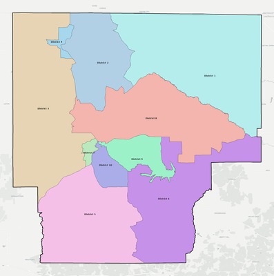 Claiborne County LA townships and subdivisions map
