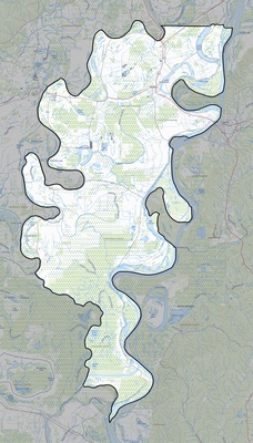 Concordia County LA USGS topo map