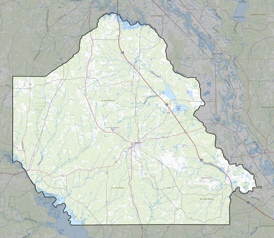 De Soto County LA USGS topo map