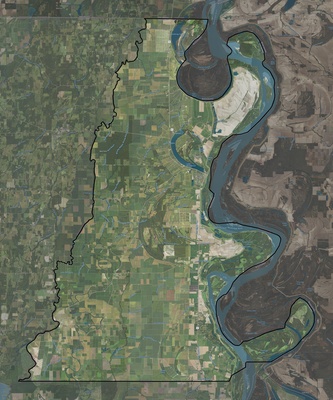 East Carroll County LA USGS imagery and topo map