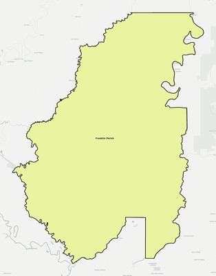 Franklin County LA school district boundaries map