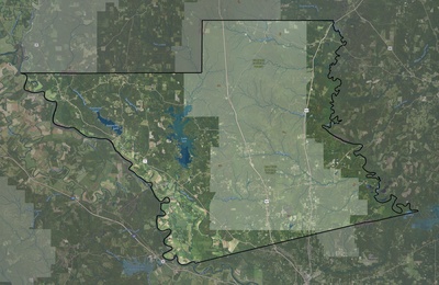 Grant County LA USGS imagery and topo map
