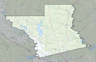 Grant County LA USGS topo map