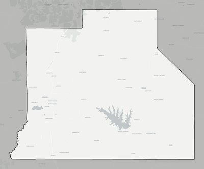 Jackson County LA county basemap context