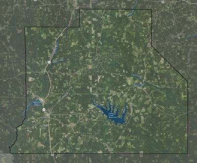 Jackson County LA USGS imagery and topo map