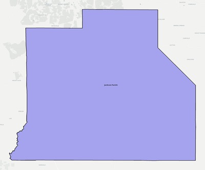 Jackson County LA school district boundaries map