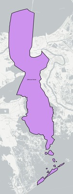 Jefferson County LA school district boundaries map