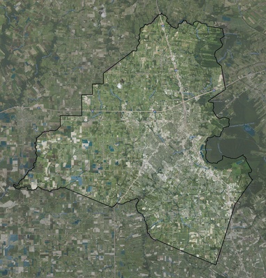 Lafayette County LA USGS imagery and topo map