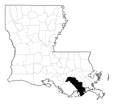 Lafourche County in Louisiana