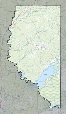 LaSalle County LA USGS topo map