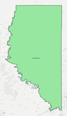 LaSalle County LA school district boundaries map