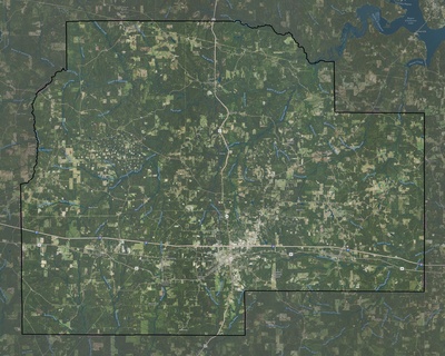 Lincoln County LA USGS imagery and topo map