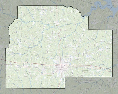 Lincoln County LA USGS topo map