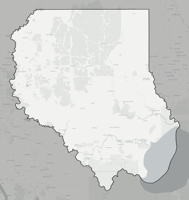 Livingston County LA county basemap context