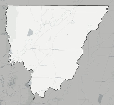 Morehouse County LA county basemap context