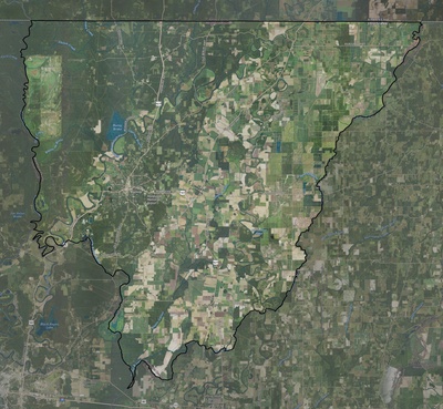 Morehouse County LA USGS imagery and topo map