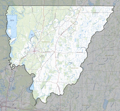 Morehouse County LA USGS topo map