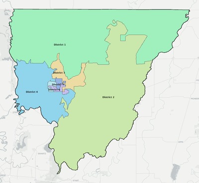 Morehouse County LA townships and subdivisions map