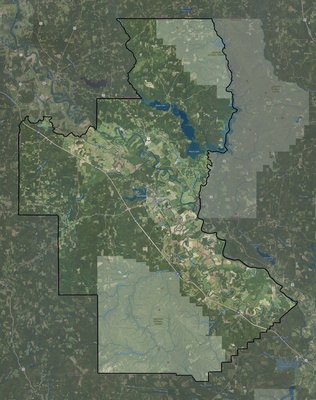 Natchitoches County LA USGS imagery and topo map
