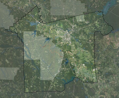 Rapides County LA USGS imagery and topo map