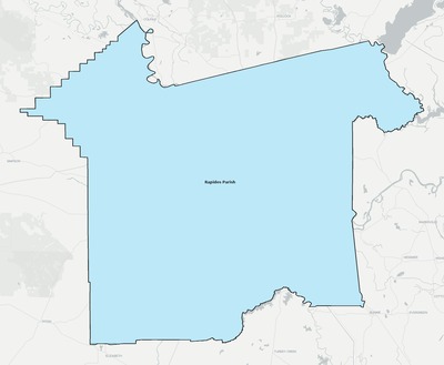 Rapides County LA school district boundaries map