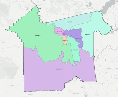 Rapides County LA townships and subdivisions map