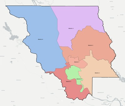 Red River County LA townships and subdivisions map