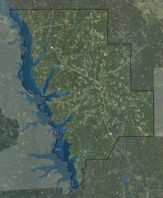 Sabine County LA USGS imagery and topo map