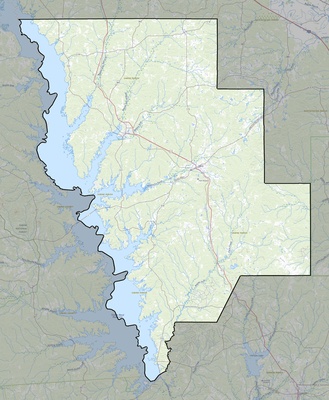 Sabine County LA USGS topo map