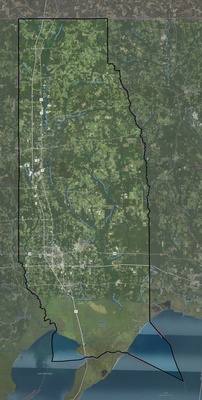 Tangipahoa County LA USGS imagery and topo map