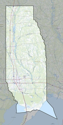 Tangipahoa County LA USGS topo map