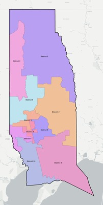 Tangipahoa County LA townships and subdivisions map