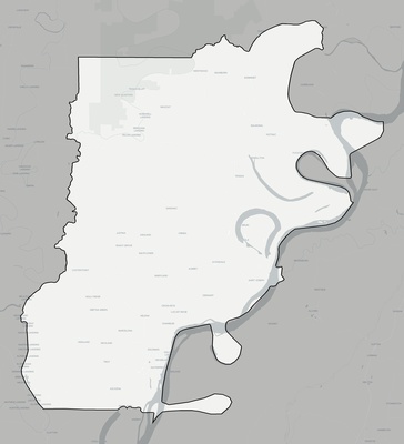 Tensas County LA county basemap context