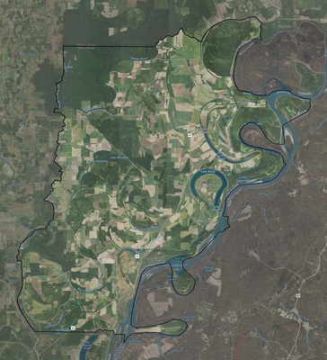 Tensas County LA USGS imagery and topo map