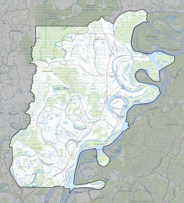 Tensas County LA USGS topo map