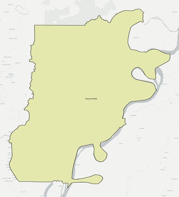 Tensas County LA school district boundaries map
