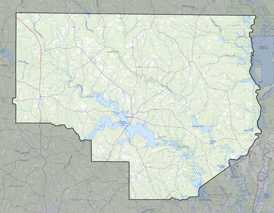 Union County LA USGS topo map