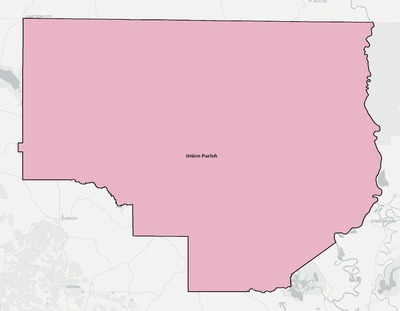 Union County LA school district boundaries map