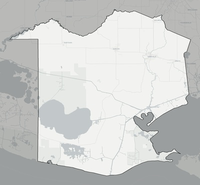 Vermilion County LA county basemap context