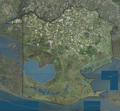 Vermilion County LA USGS imagery and topo map
