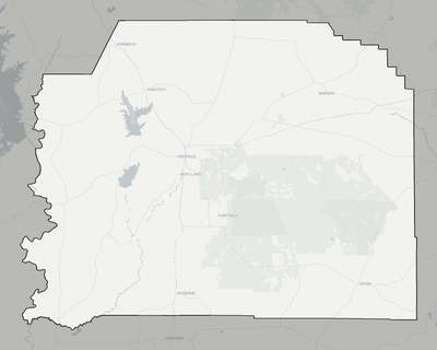 Vernon County LA county basemap context