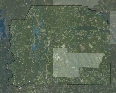 Vernon County LA USGS imagery and topo map