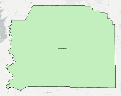 Vernon County LA school district boundaries map