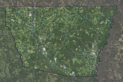 Washington County LA USGS imagery and topo map